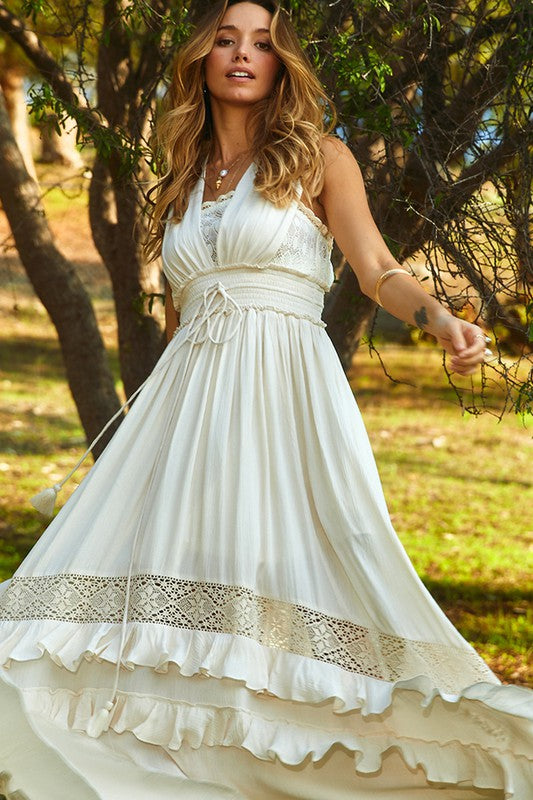 Bohemian Maxi Beach Summer Dress