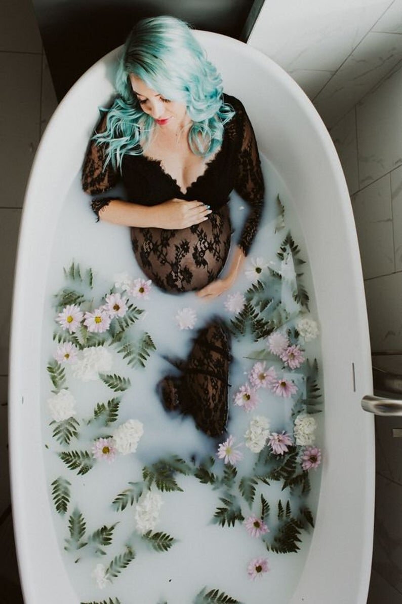 chinese dress ladies Milk Bath Black Lace Dress Medium main image 0