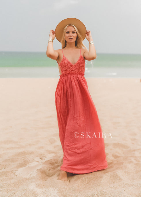 Boho Maxi Open Back Backless Dress | ShopSkaira SKAIRA Boho Maxi Open Back Backless Dress | ShopSkaira SKAIRA