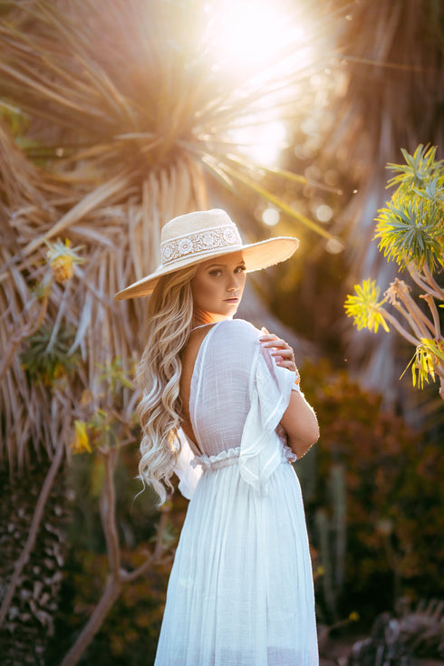 diana boho dress Coral Blossom Diana Bell Dress