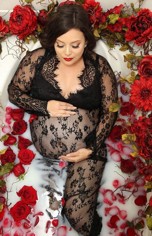 Milk Bath Black Lace Dress SKAIRA Milk Bath Black Lace Dress SKAIRA