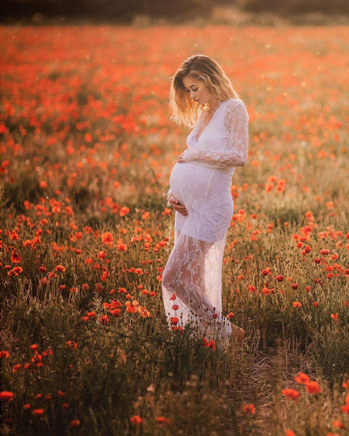 lace dress for milk bath Maternity Milk Bath Photoshoot | Laura