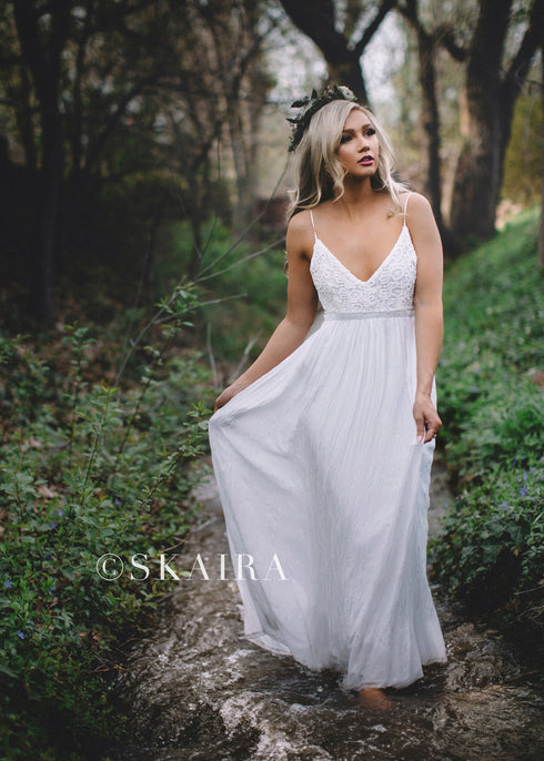 Boho White Open Back Maxi Dress SKAIRA Boho White Open Back Maxi Dress SKAIRA